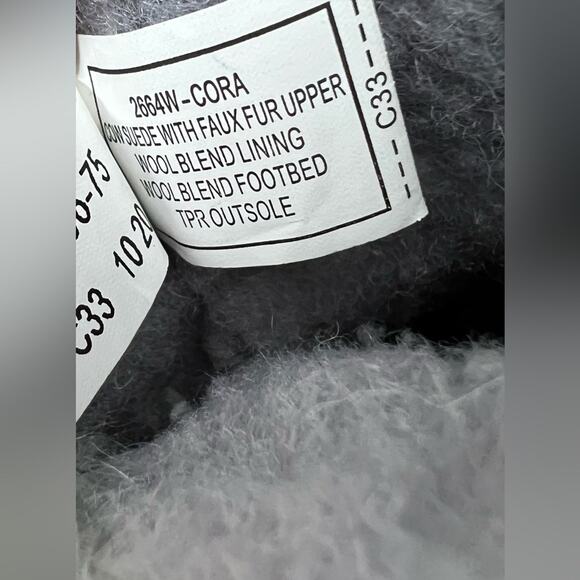 Bearpaw Cora 2664W Women’s Mid Calf Cow Suede Upper Faux Outside Fur Gray Size 8 - Picture 11 of 12